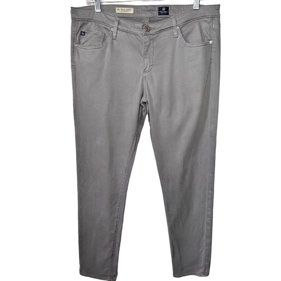 Ag Adriano Goldschmied Denim - Adriano Goldschmied Women's Jeans Stevie Ankle Straight Leg Sz 32/14 Gray *READ*
